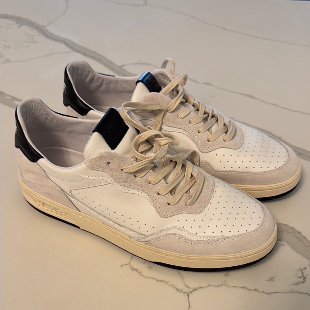 Men's CLAE Haywood White and Black Sneakers sz. 10
